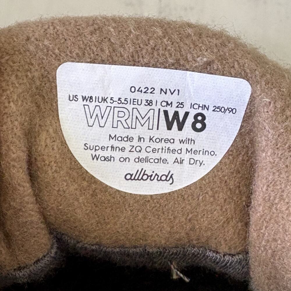 Allbirds Wool Runner Mizzle Casual Sneakers Brown Womens Size 8 Tan Shoes - Picture 8 of 8